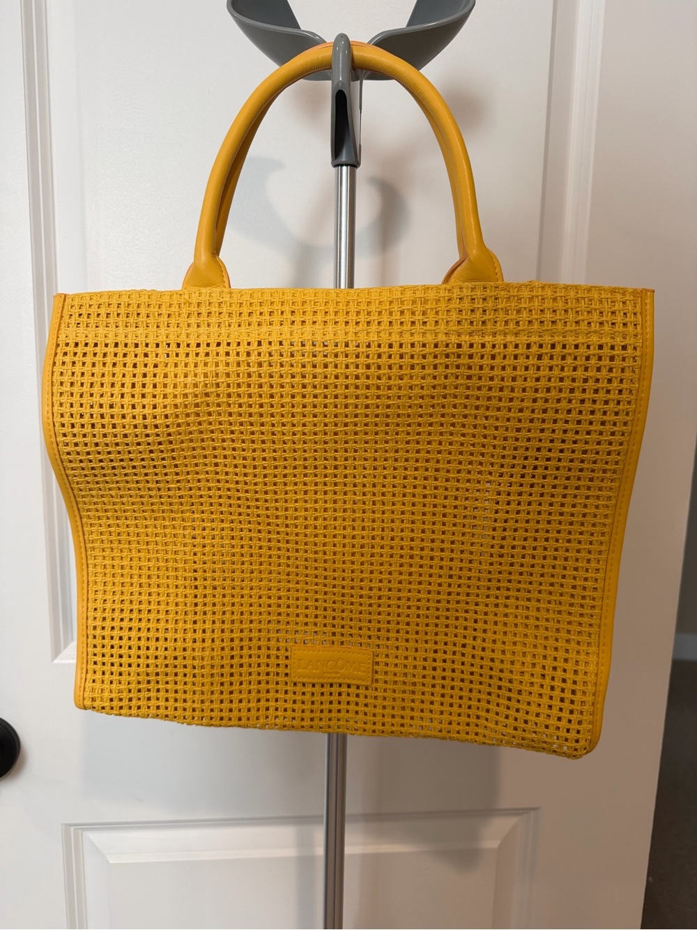 Yellow Woven Tote Bag - Stylish Everyday Carry
